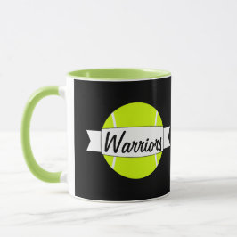 Tennis Ball Kundenname oder Text-Kaffee-Tasse Tasse