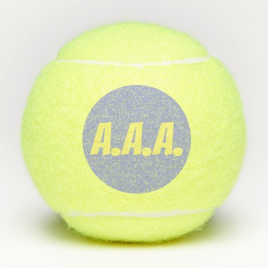 Tennis Ball KUSTOMIZABLE Initialen (Vorderseite)