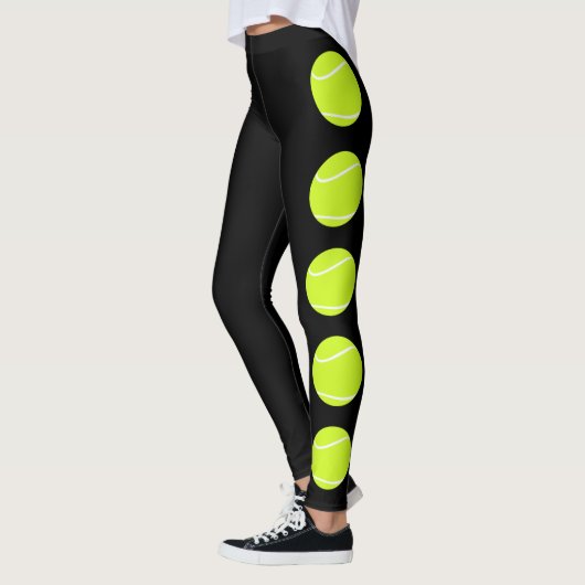 Tennis-Ball-Leggings-Komprimierungspflanzen Leggings (Links)