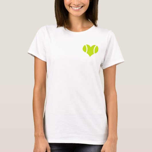 Tennis-Ball-Liebe-T - Shirt (Vorderseite)