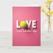 Tennis Ball Love Card Karte (Gelbe Blume)