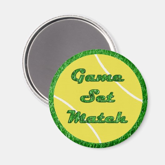Tennis Ball Magnet (Vorderseite/Rückseite)