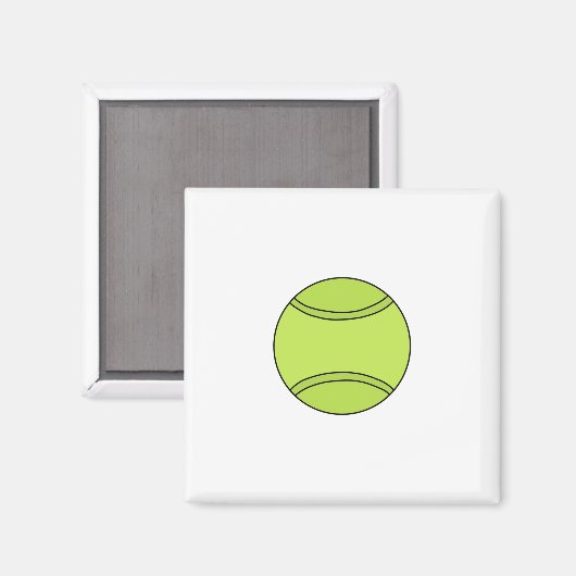 Tennis Ball Magnet (Vorderseite/Rückseite)
