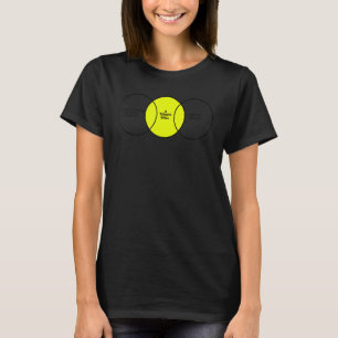 Tennis Ball Math Meme Venn Diagramm Tennis Player T-Shirt