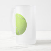 Tennis Ball Mattglas Bierglas (Vorderseite Links)