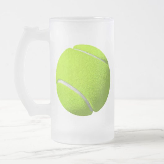 Tennis Ball Mattglas Bierglas (Links)