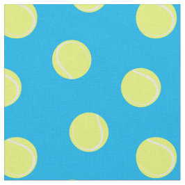 Tennis Ball Muster auf Sky Blue Stoff