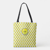 Tennis Ball NAME Yellow Black Sports Tasche (Rückseite)