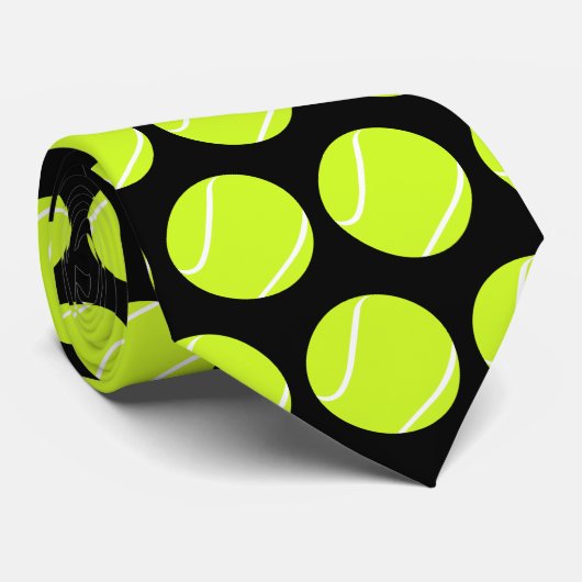 Tennis Ball Neck Tie für Tennisspieler oder Coache Krawatte (Gerollt)