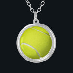Tennis Ball Necklace Versilberte Kette<br><div class="desc">Tennis Ball Necklace</div>