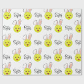 Tennis Ball Niedlich Kawaii Bunny Happy Ostersport Geschenkpapier (Flach)