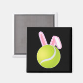 Tennis Ball Osterhase Magnet (Vorderseite/Rückseite)