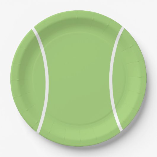 Tennis Ball Paper Plate Pappteller (Vorderseite)