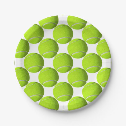 Tennis Ball Pappteller (Vorderseite)