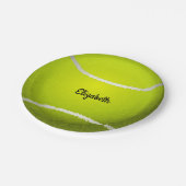 Tennis Ball Pappteller (Schrägansicht)
