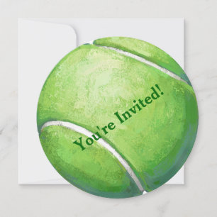 Tennis-Ball-Party Einladung