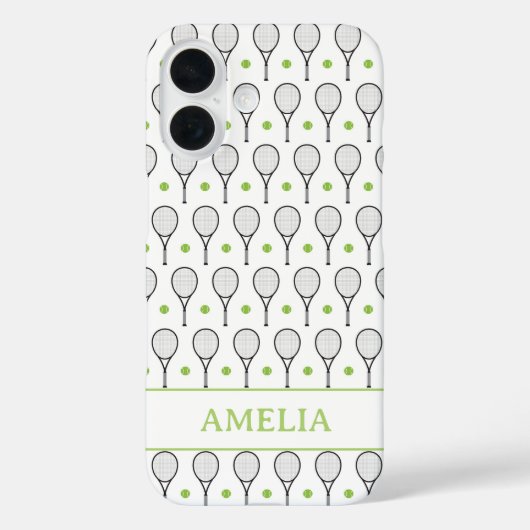 Tennis Ball Pattern Case-Mate iPhone Hülle (Rückseite)