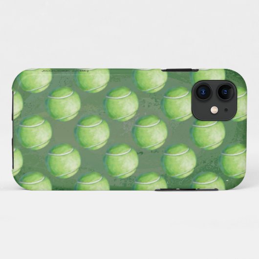 Tennis Ball Patterns Case-Mate iPhone Hülle (Rückseite (Horizontal))