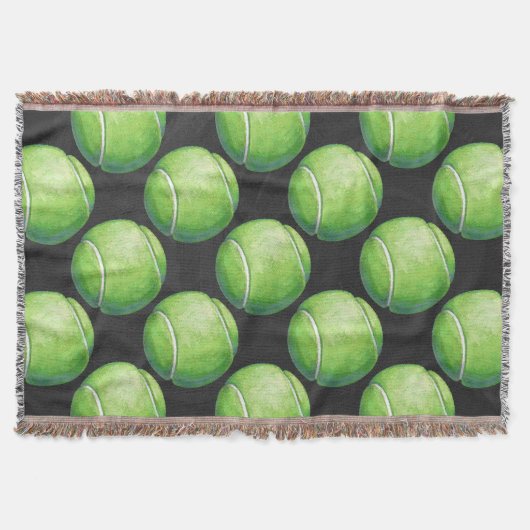 Tennis Ball Patterns Decke (Vorderseite)