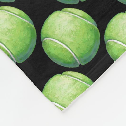Tennis Ball Patterns Fleecedecke (Ecke)