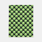 Tennis Ball Patterns Fleecedecke (Vorderseite)