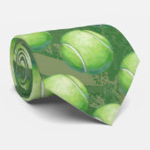 Tennis Ball Patterns Krawatte (Gerollt)