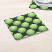 Tennis Ball Patterns Rechteckiger Pappuntersetzer (angewinkelt)