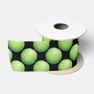 Tennis Ball Patterns Satinband