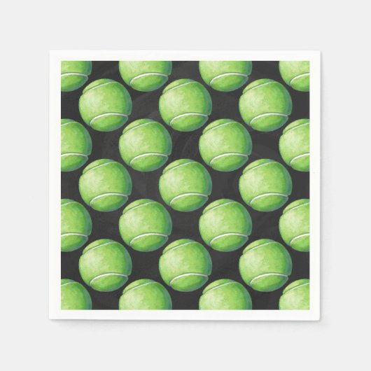 Tennis Ball Patterns Serviette (Vorderseite)