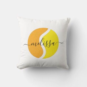 Tennis Ball Personalisiert farbenfroh Sportlich be Kissen