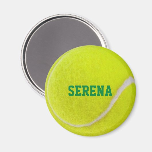 Tennis Ball Personalisiert Magnet (Vorderseite/Rückseite)