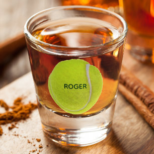 Tennis Ball Personalisiert Shot Glass Schnapsglas