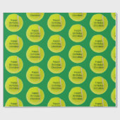 Tennis Ball Personalisiert Wrapping Paper Geschenkpapier (Flach)