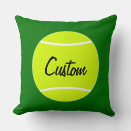 Tennis Ball Personalisierte Text- und Farbwurfkiss Kissen