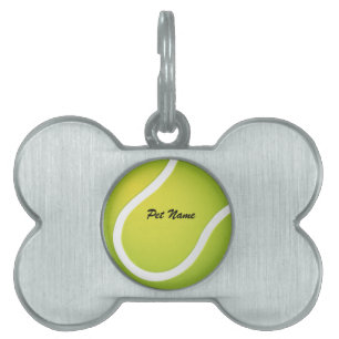 Tennis Ball Pet Name Pet Tag Tiermarke