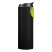 Tennis Ball Planet World Boys Coach Name Thermosbecher (Nach links gedreht)