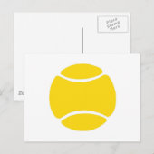 Tennis Ball Postkarte (Vorne/Hinten)