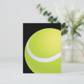 Tennis Ball Postkarte (Stehend Vorderseite)