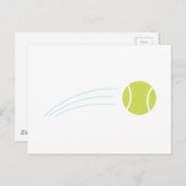 Tennis Ball Postkarte (Vorne/Hinten)