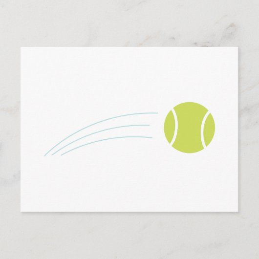 Tennis Ball Postkarte (Vorderseite)