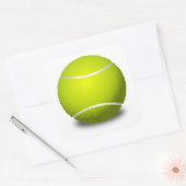 Tennis Ball Quadratischer Aufkleber (Umschlag)