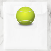 Tennis Ball Quadratischer Aufkleber (Tasche)
