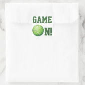 Tennis Ball Quadratischer Aufkleber (Tasche)