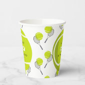Tennis Ball & Racket Racquet Geburtstagsparty Pappbecher (Links)