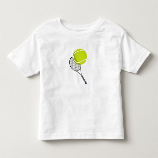 Tennis Ball & Racket Racquet Kleinkind T-shirt (Vorderseite)