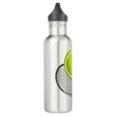 Tennis Ball & Racket Racquet Personalisiert Edelstahlflasche (Links)