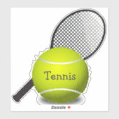 Tennis Ball Racquet Design Sticker (Blatt)