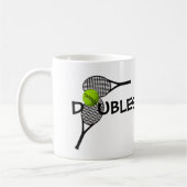 Tennis Ball Racquets Doubles Game Coffee Tasse (Links)