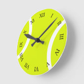 Tennis Ball Runde Wanduhr (Winkel)