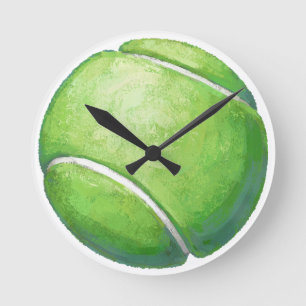 Tennis Ball Runde Wanduhr